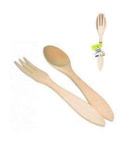 Couverts à Salade en hêtre