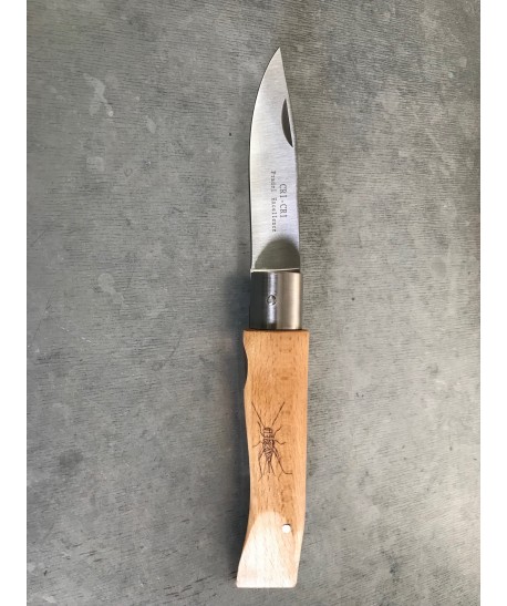 Couteau Montagnard cri-cri lame inox, manche bois. 