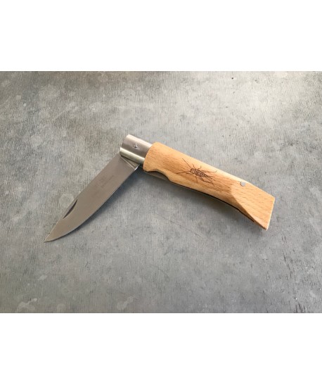 Couteau Montagnard cri-cri lame inox, manche bois. 