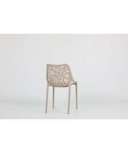 Chaise Santorin empilable Taupe 2