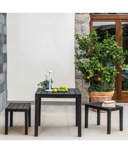 Table 80x80cm Bali Anthracite 2