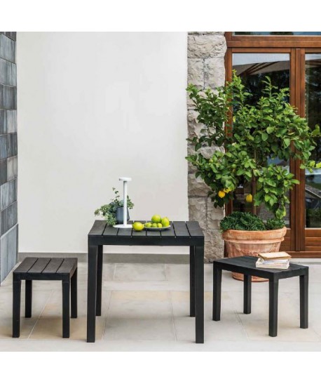 Table 80x80cm Bali Anthracite