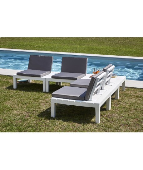 Set API blanc (4 modules avec coussins + table)