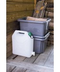 Jerrican avec robinet (alimentaire en polyéthylène blanc)
