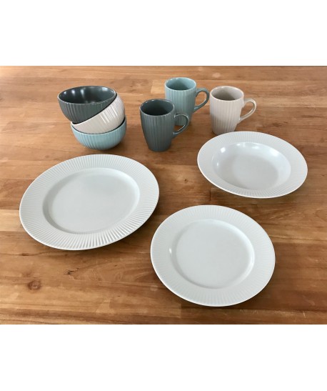 Assiette plate COTTAGE Ø27cm Crème