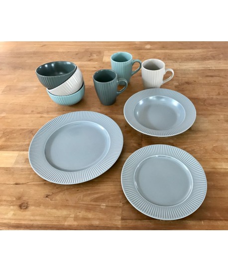 Assiette dessert COTTAGE Ø21cm Galet Assiette dessert COTTAGE Ø21cm Galet