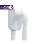 Sèche cheveux mural Caraibe blanc avec support Sèche cheveux mural Caraibe blanc avec support