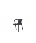Fauteuil Lisbonne empilable Noir