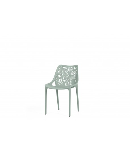Chaise Santorin empilable AVEIRO AVEIRO AVEIRO AVEIRO Vert de Gris 
