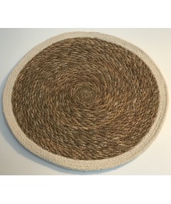 Set de table Porto Vecchio en jute bord ecru Ø38cm
