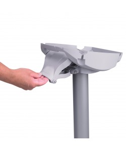 Pied X-ONE HAUT alu laqué GRIS 2
