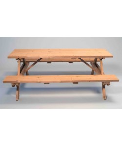Table de pique nique bois Long 200cm