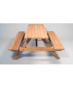Table de pique nique bois Long 200cm 2