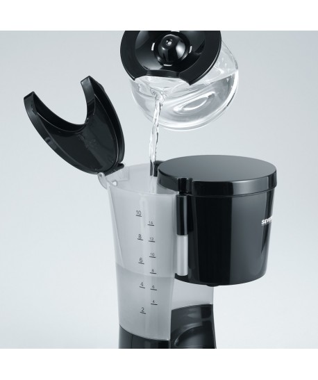 Cafetière électrique 10 Tasses, Noir
