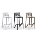 Tabouret haut Maori Blanc