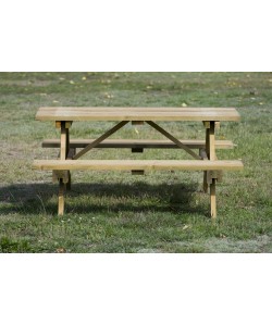 Table de pique-nique bois Long 150cm