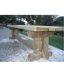 Banc en bois sans dossier Colorado Long 200cm 2