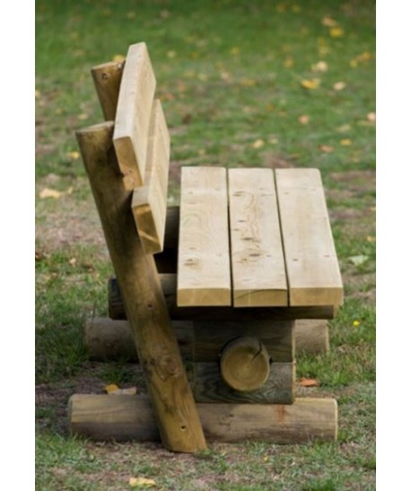 Banc en bois avec dossier River Long 200cm Banc en bois avec dossier River Long 200cm