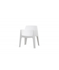 Fauteuil Marbella empilable blanc