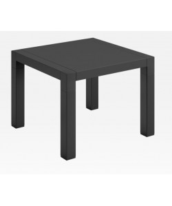 Table Vulcano 100x100cm polyproplène haut gamme, Anthracite