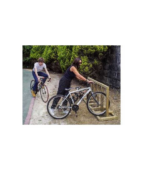 Support 5 à 10 Vélos en bois Bicicletta