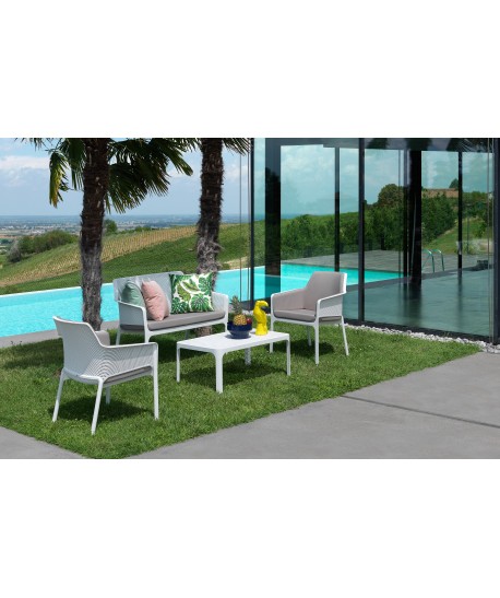 Ensemble NET, 1canapé, 2 fauteuils, 1 table