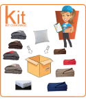 Kit couchage standard 6pers avec couettes grise