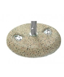 Pied de parasol 35Kgs béton gravier, pour diam de 25 à 52mm 2