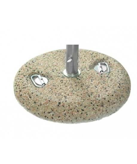 Pied de parasol 35Kgs béton gravier, pour diam de 25 à 52mm Pied de parasol 35Kgs béton gravier, pour diam de 25 à 52mm