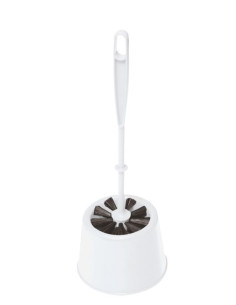Ensemble WC Brosse blanc