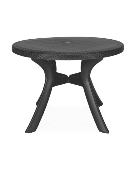 Table ronde Caraïbe Ø100cm anthracite