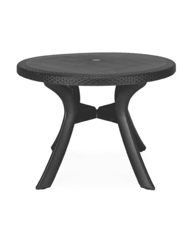 Table ronde Caraïbe Ø100cm anthracite