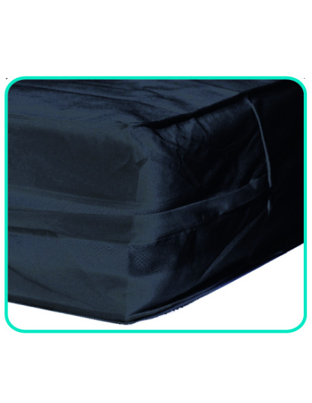 Housse rénove matelas 160x200x20 imperm. avec zip, anthracite