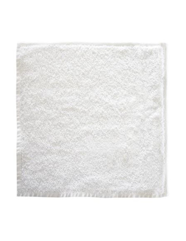 Carré main éponge 30x30cm, blanc