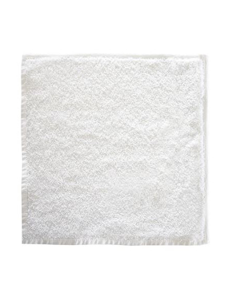 Carré main éponge 30x30cm, blanc