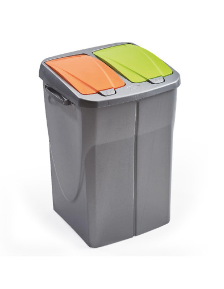 Poubelle de Tri-Sélectif 2 compartiments de 22.5 L
