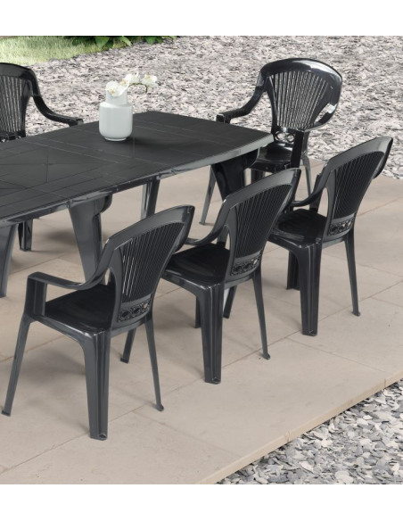 Fauteuil monobloc Haut de gamme Anthracite
