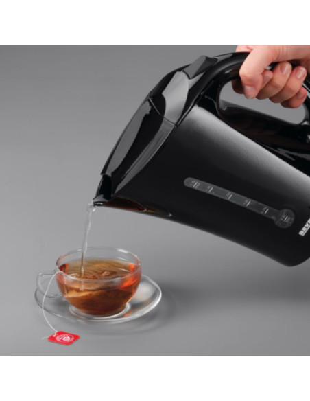 Bouilloire élect. 1.7L,  2200W noir sans fil