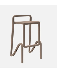 Tabouret haut Venezia Taupe